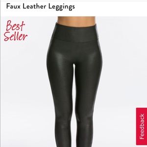 NWT SPANX Faux Leather Leggings